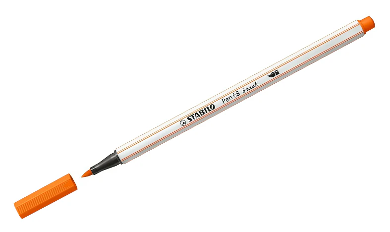 Premium Fibre-Tip Pen with Brush Tip - STABILO Pen 68 Brush - Assorted Pack Sizes & Colours - Image 21