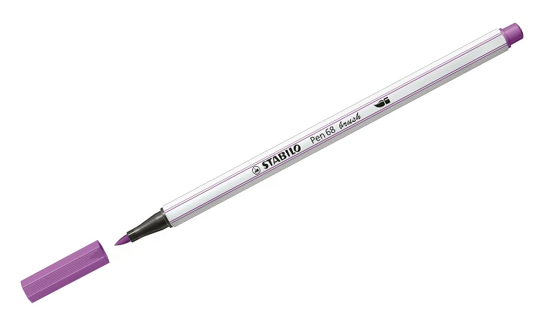 Premium Fibre-Tip Pen with Brush Tip - STABILO Pen 68 Brush - Assorted Pack Sizes & Colours - Image 23