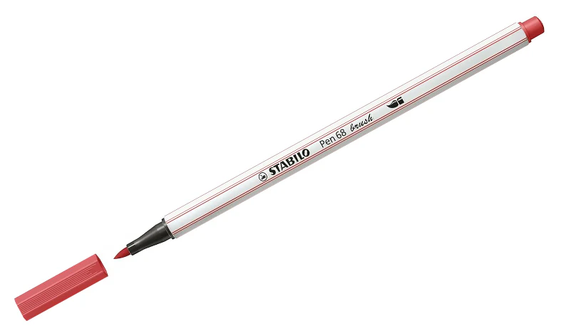 Premium Fibre-Tip Pen with Brush Tip - STABILO Pen 68 Brush - Assorted Pack Sizes & Colours - Image 26
