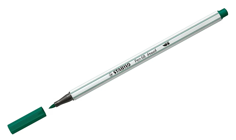 Premium Fibre-Tip Pen with Brush Tip - STABILO Pen 68 Brush - Assorted Pack Sizes & Colours - Image 29
