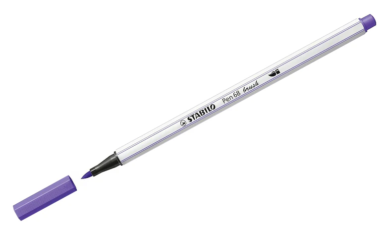 Premium Fibre-Tip Pen with Brush Tip - STABILO Pen 68 Brush - Assorted Pack Sizes & Colours - Image 31