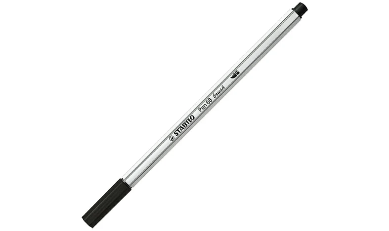 Premium Fibre-Tip Pen with Brush Tip - STABILO Pen 68 brush - Pack of 8 - Assorted Colours - Image 3