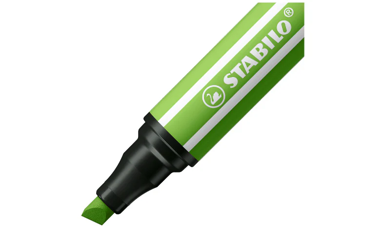 Premium Fibre-Tip Pen with Chisel Tip - STABILO Pen 68 MAX - ARTY - Pack of 18 - Assorted Colours - Image 3