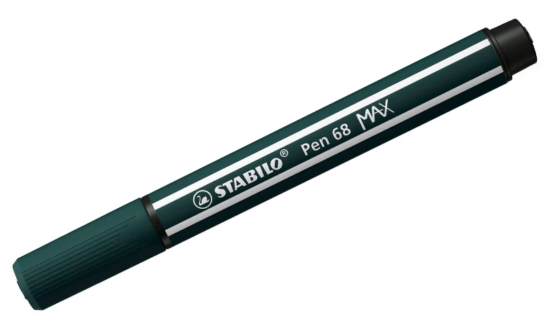 Premium Fibre-Tip Pen with Chisel Tip - STABILO Pen 68 MAX - ARTY - Pack of 24 - Assorted Colours - Image 2