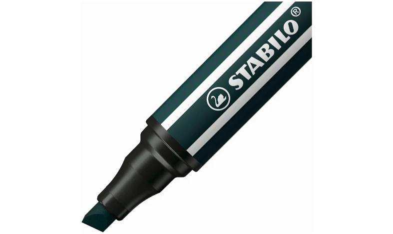 Premium Fibre-Tip Pen with Chisel Tip - STABILO Pen 68 MAX - ARTY - Pack of 24 - Assorted Colours - Image 3