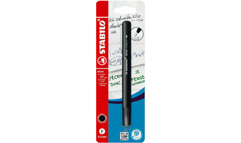 Premium Fineliner - STABILO dr!ver - Fine - Pack of 1 - Black - Image 2