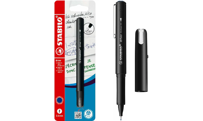 Premium Fineliner - STABILO dr!ver - Fine - Pack of 1 - Blue