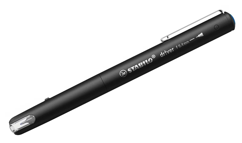 Premium Fineliner - STABILO dr!ver - Fine - Pack of 1 - Blue - Image 4