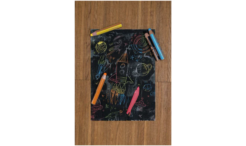 Multi-Talented Pencil - STABILO woody 3 in 1 - ARTY - Pack of 10 - Assorted Colours with Sharpener - Image 6