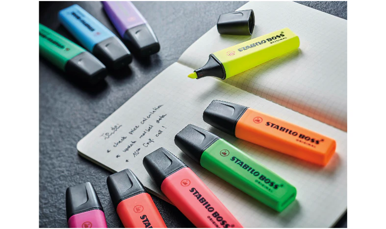 Highlighter - STABILO BOSS ORIGINAL - Pack of 4 - Yellow - Image 6