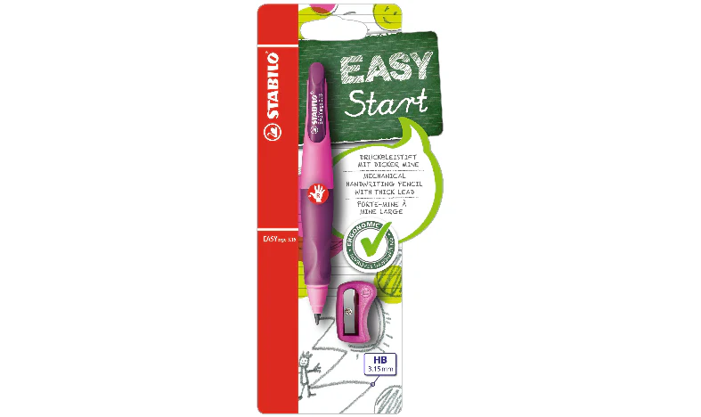 Ergonomic Mechanical Pencil - STABILO EASYergo 3.15 + Sharpener - Assorted Sizes and Colours - Image 9