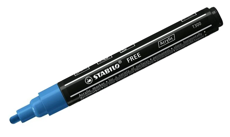 Acrylic Marker - STABILO Free Acrylic T300 2-3mm Bullet Tip - Assorted Pack Sizes and Colours - Image 10