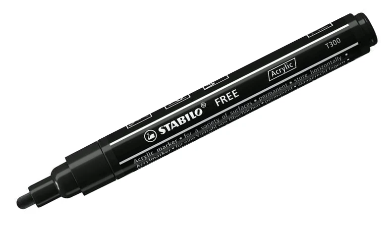 Acrylic Marker - STABILO Free Acrylic T300 2-3mm Bullet Tip - Assorted Pack Sizes and Colours - Image 6
