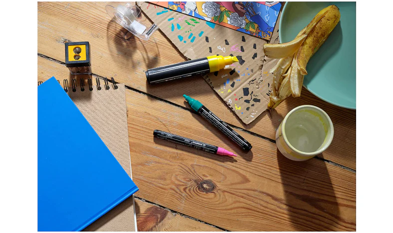 Acrylic Marker - STABILO FREE Acrylic - T300 2-3 mm Bullet Tip Candy - Wallet of 5 - Assorted Colours - Image 15