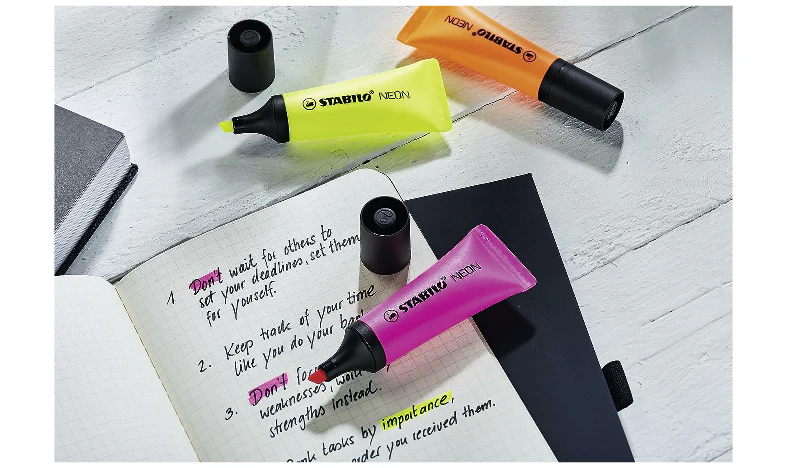 Highlighter - STABILO NEON - Assorted Pack Sizes and Colours - Image 9