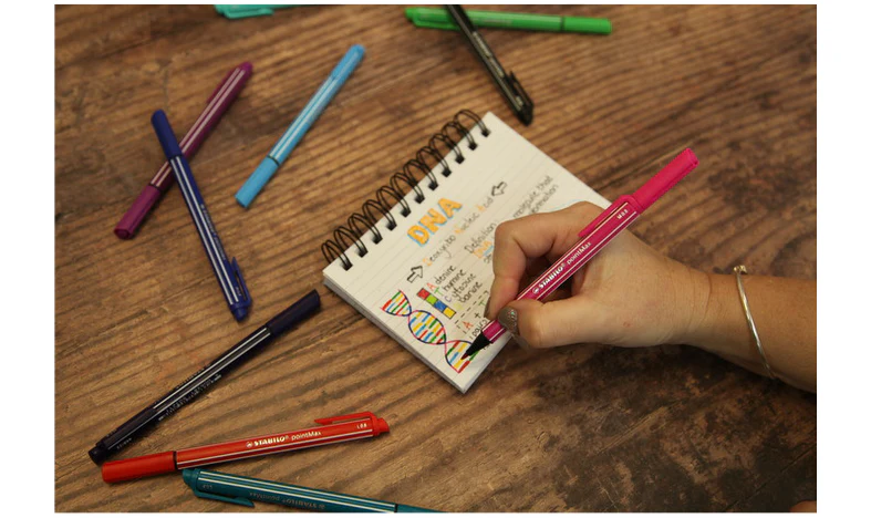 Nylon Tip Writing Pen - STABILO pointMax - Wallet of 4 - Assorted Pastel Colours - Image 7