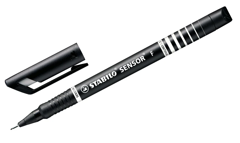 Fineliner with Cushioned F-Tip - STABILO SENSOR F - Assorted Pack Sizes and Colours - Image 3