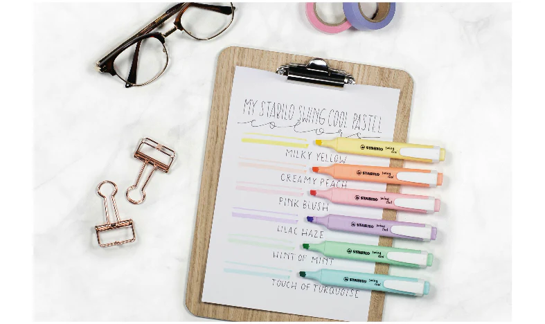 Highlighter - STABILO swing cool Pastel - Assorted Pack Sizes and Colours - Image 18