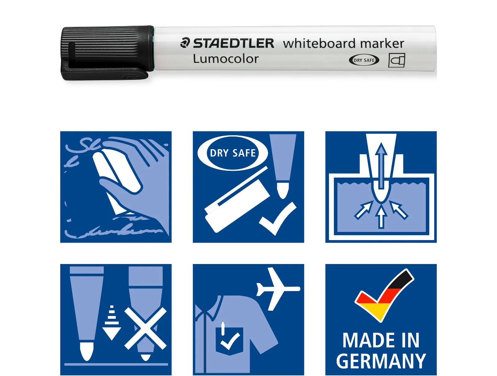 STAEDTLER Lumocolor Whiteboard Marker 351 Bullet Tip - Image 7