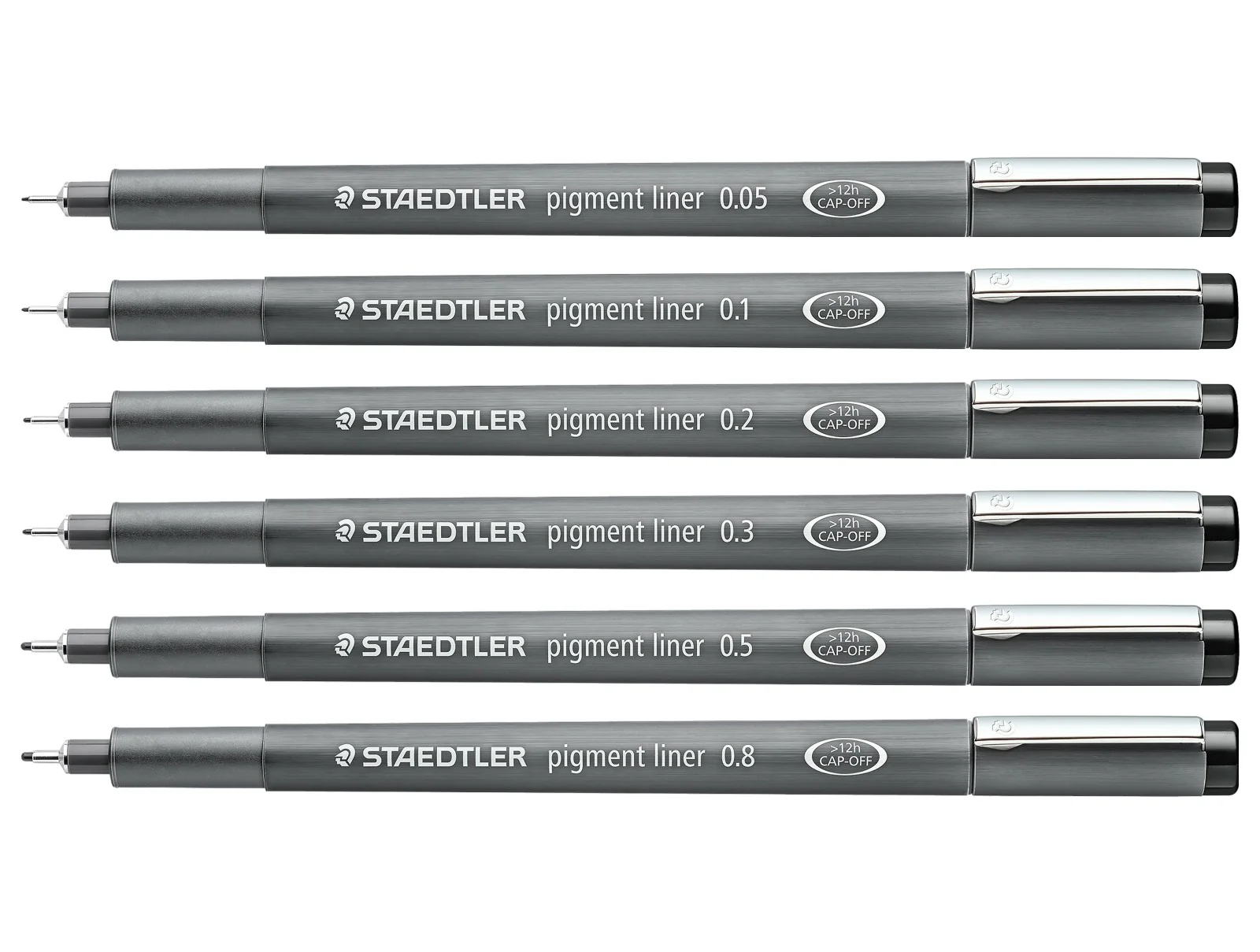 STAEDTLER Pigment Liner 308 Set – Black Assorted Line Widths (Pack of 6) - Image 3