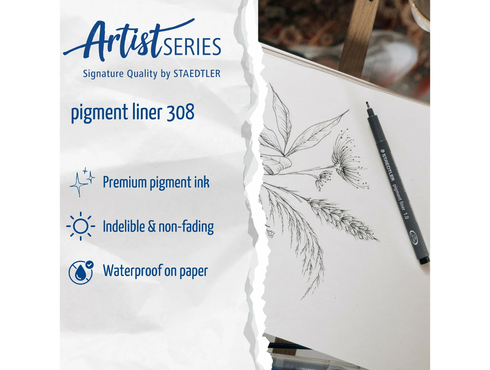 STAEDTLER Pigment Liner 308 Set – Black Assorted Line Widths (Pack of 8) - Image 14