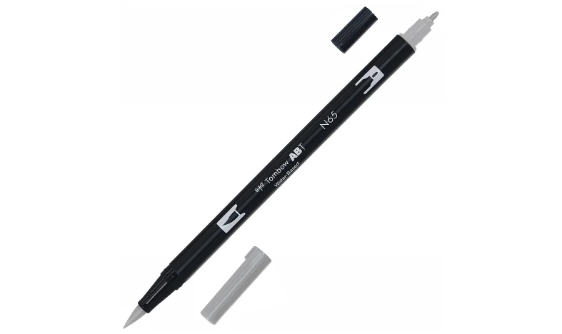Tombow ABT Dual Brush Pen Grey Colours Set of 6 - Image 6