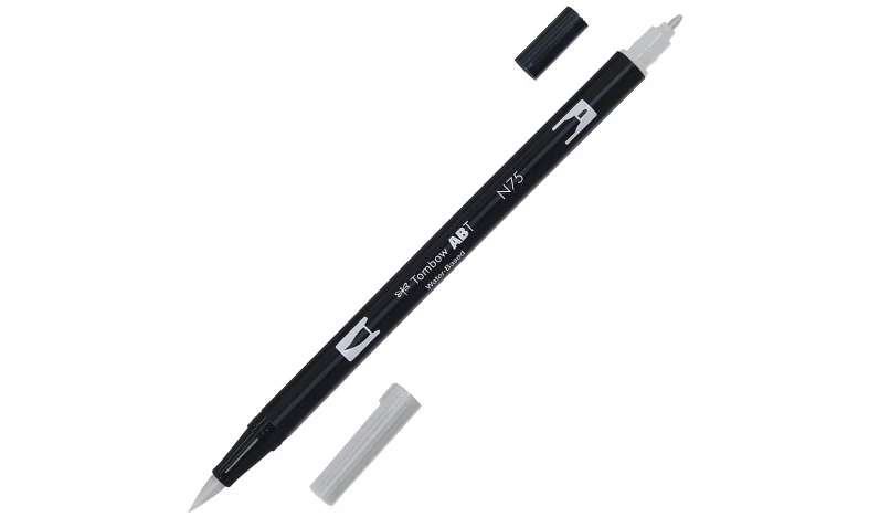 Tombow ABT Dual Brush Pen Grey Colours Set of 6 - Image 7