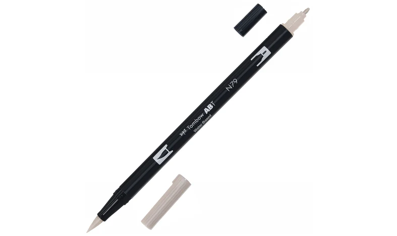 Tombow ABT Dual Brush Pen Grey Colours Set of 6 - Image 8