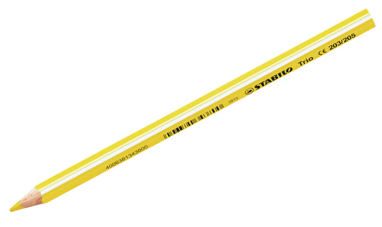 Triangular Colouring Pencil - STABILO Trio thick - Pack of 24 - Assorted Colours - Image 2
