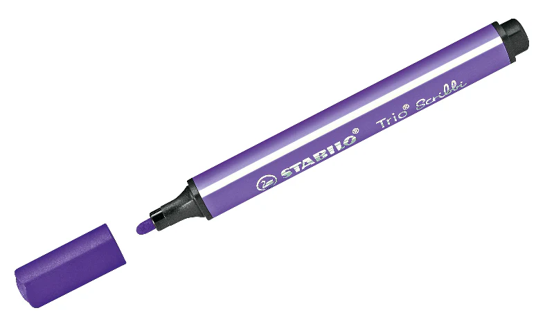 Triangular Fibre-Tip Pen - STABILO Trio Scribbi - Assorted Pack Sizes & Colours - Image 14