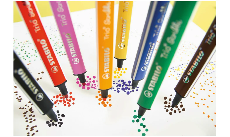 Triangular Fibre-Tip Pen - STABILO Trio Scribbi - Assorted Pack Sizes & Colours - Image 16