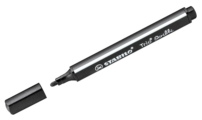 Triangular Fibre-Tip Pen - STABILO Trio Scribbi - Assorted Pack Sizes & Colours - Image 2