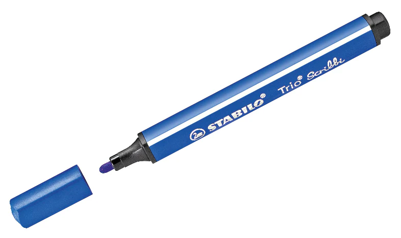 Triangular Fibre-Tip Pen - STABILO Trio Scribbi - Assorted Pack Sizes & Colours - Image 3