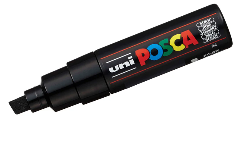 POSCA PC‑8K Broad Chisel Paint Marker (8mm) - Image 3