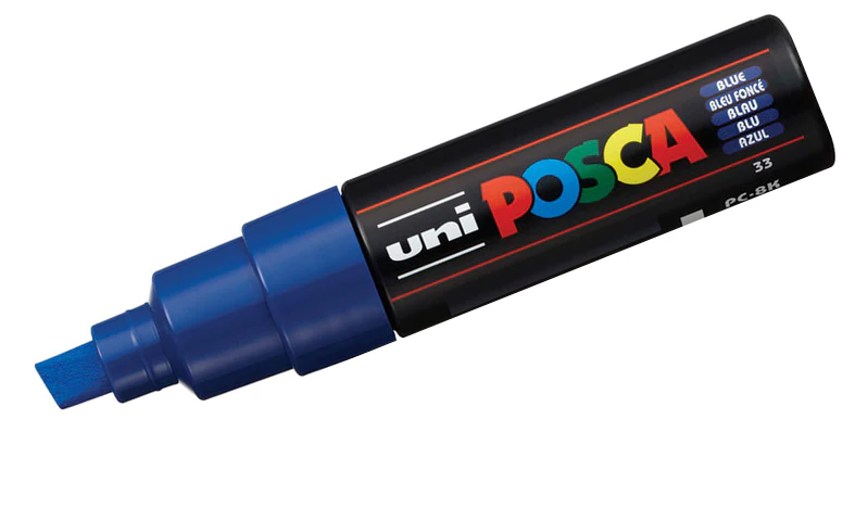 POSCA PC‑8K Broad Chisel Paint Marker (8mm) - Image 4