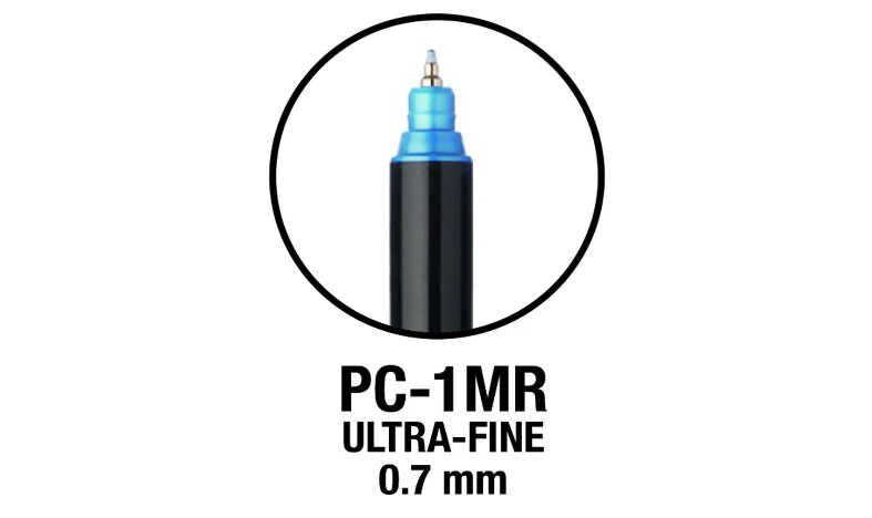 Uni POSCA Marker Pen PC-1MR Ultra-Fine Set of 16 Assorted Colours - Image 4