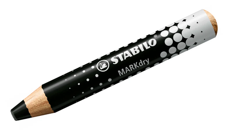 Whiteboard and Flipchart Markers - STABILO MARKdry - Classpack of 30 - Black with 2 x Sharpeners - Image 3