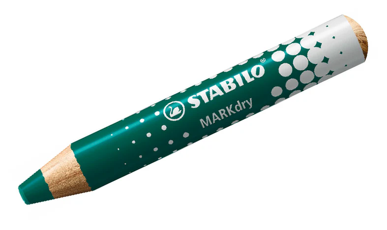 Whiteboard and Flipchart Markers - STABILO MARKdry - Pack of 4 - Assorted Colours with Sharpener + Wiping Cloth - Image 4