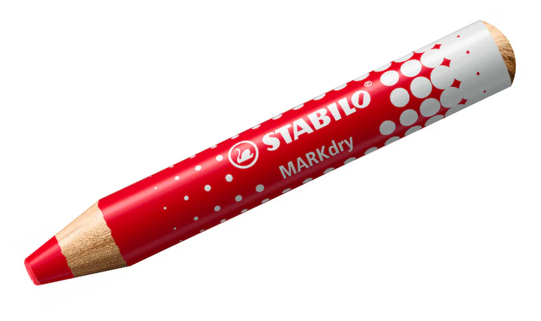 Whiteboard and Flipchart Markers - STABILO MARKdry - Pack of 4 - Assorted Colours with Sharpener + Wiping Cloth - Image 5